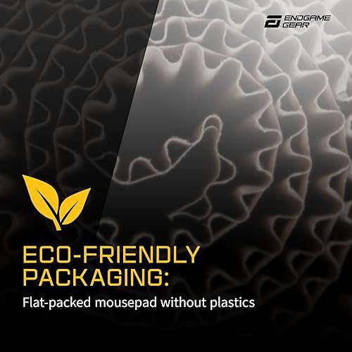 Miniatura 6 de ENDGAME GEAR EM-C Series L - Alfombrilla de mouse para juegos, superficie de juego FPS, bordes cosidos, superficie de tela tejida, base de porón