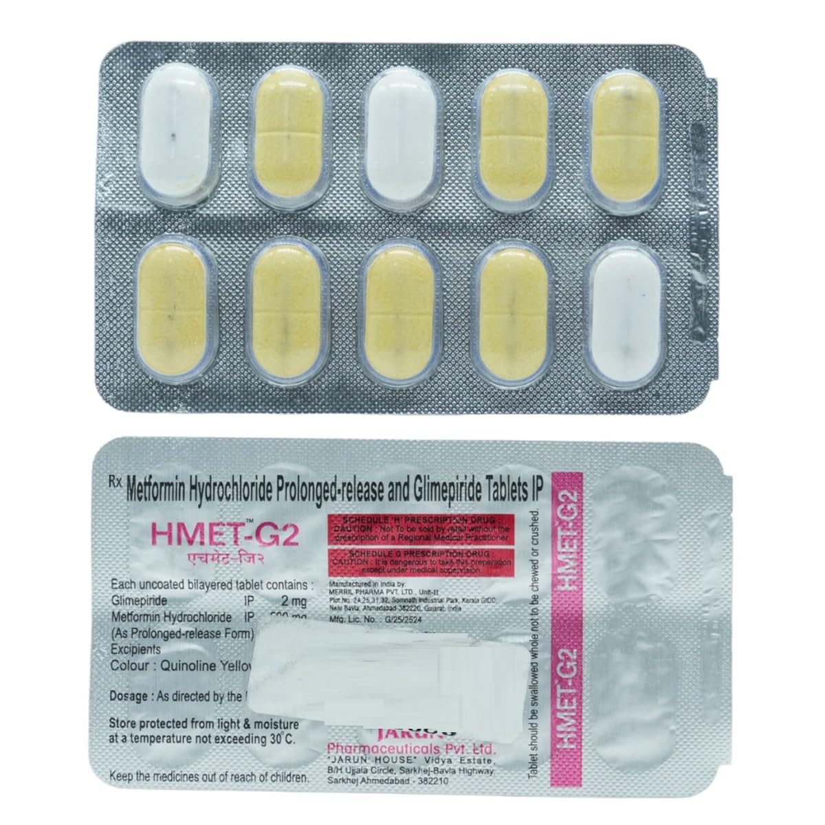 Hmet-G2 - Strip of 10 Tablets