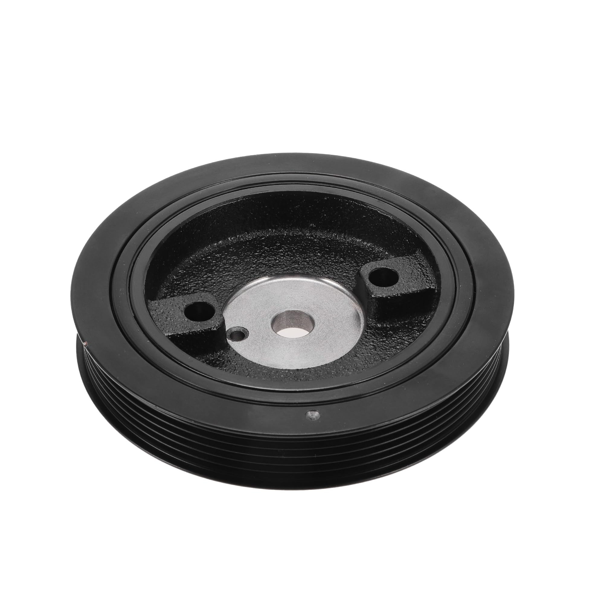 Polea De Cigüeñal Armónico para Kia Sportage 05-10 1pc | Negro, Aleación De Aluminio, 6 Ranuras, 1 Pc, OE 2312437520, Diseñado Para Restaurar Función De Polea, Reemplazo Duradero