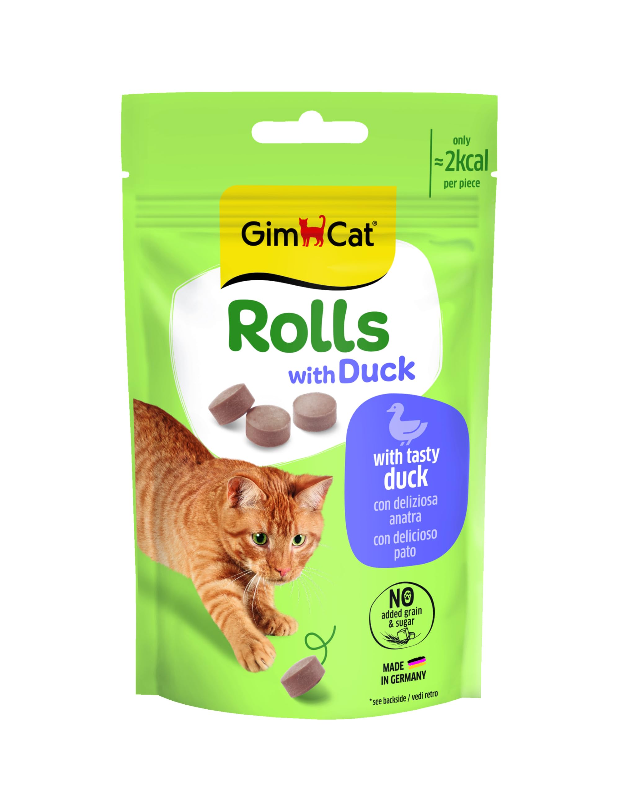 GimCat Rolls with Duck (Ördekli) Kedi Ödül Tableti 50 gr