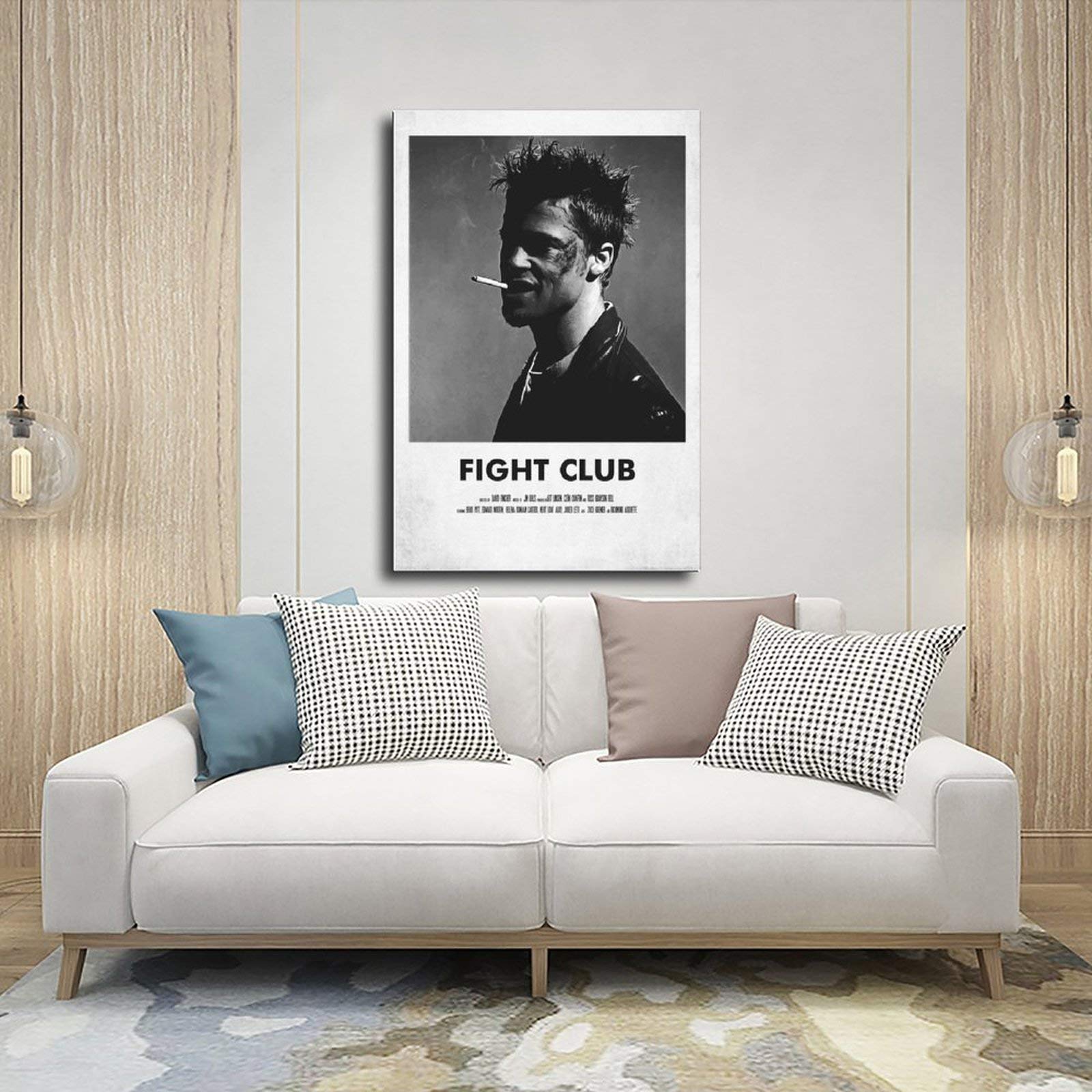 Affiche Fight Club Sur Toile 30x45 Cm - Décoration Murale Vintage, Style Cadre, Pour Salon Ou Chambre - 10
