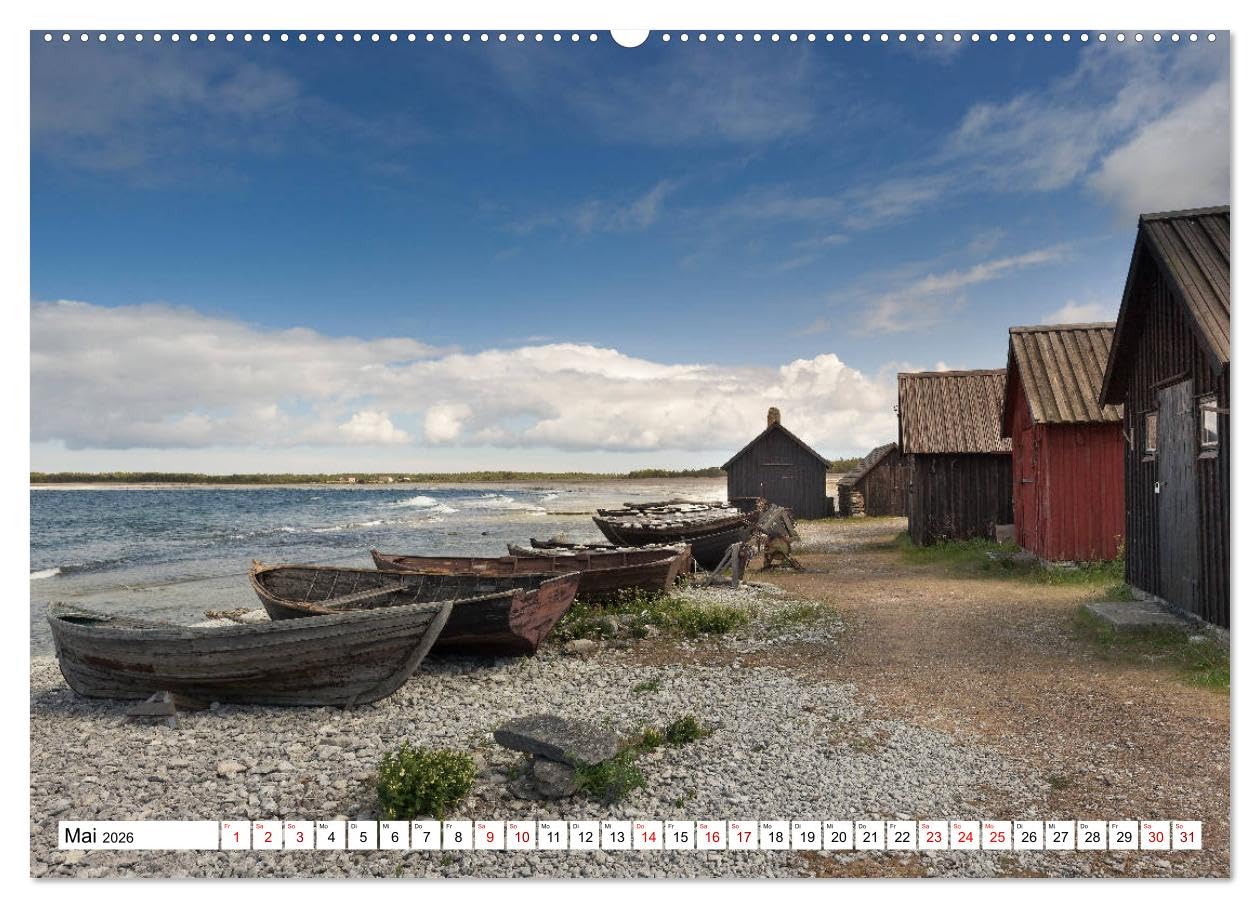 Gotland - Sonneninsel in der Ostsee (hochwertiger Premium Wandkalender 2026 DIN A2 quer), Kunstdruck in Hochglanz: Insel Gotland - die Perle Schwedens (CALVENDO Orte)