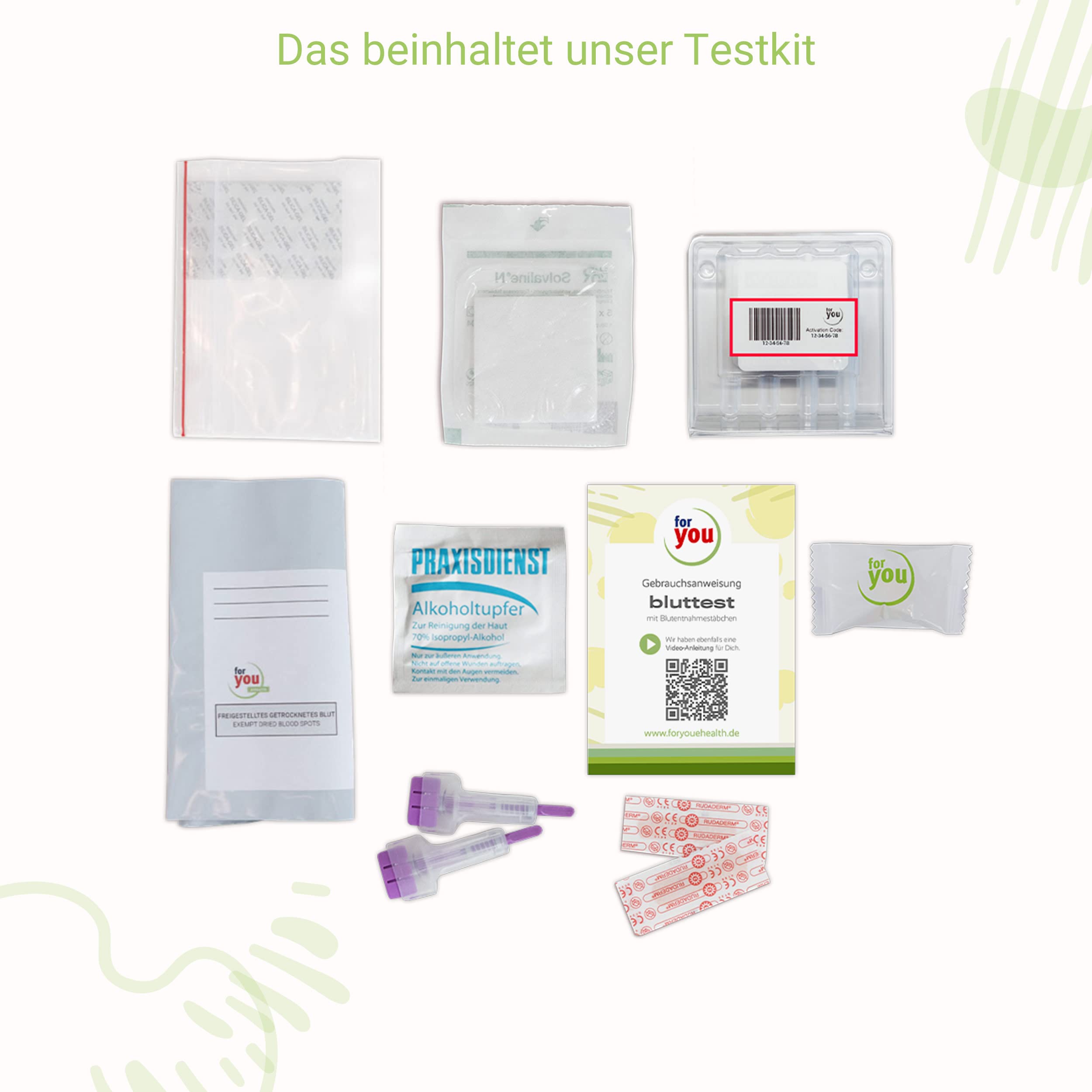 for you Immunsystem-Test für Zuhause – Testkit für Immunvitalstoffe mit zertifizierter Laboranalyse – Ergebnisbericht mit Ernährungstipps & Dosierungsempfehlungen