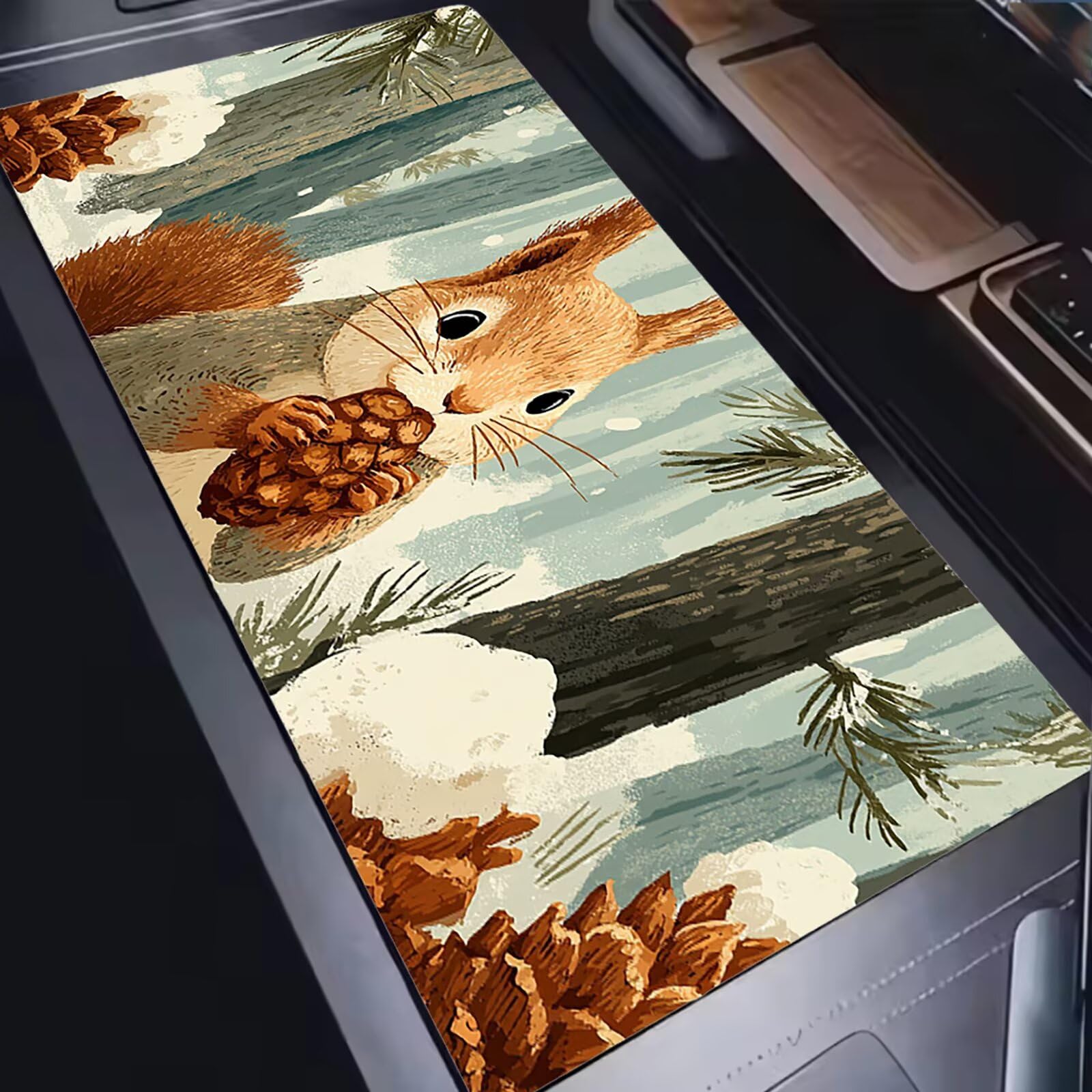 Podkładka pod mysz 1200 x 600 mm Podkładka pod mysz dla graczy, bardzo cienka podkładka na biurko, antypoślizgowa antypoślizgowa gumowa podstawa, możliwość prania, ulepszona precyzja do komputera