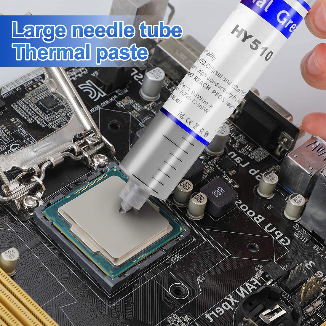 4 Pezzi HY-510 Wärmeleitpaste für Kühler, Pasta Termica Compound per Raffreddatori, Kühlkörperpaste Grafikkarte CPU Wärmeleitpaste CPU Wärmeleitpaste PC kühlpaste Leitpaste Thermal Paste