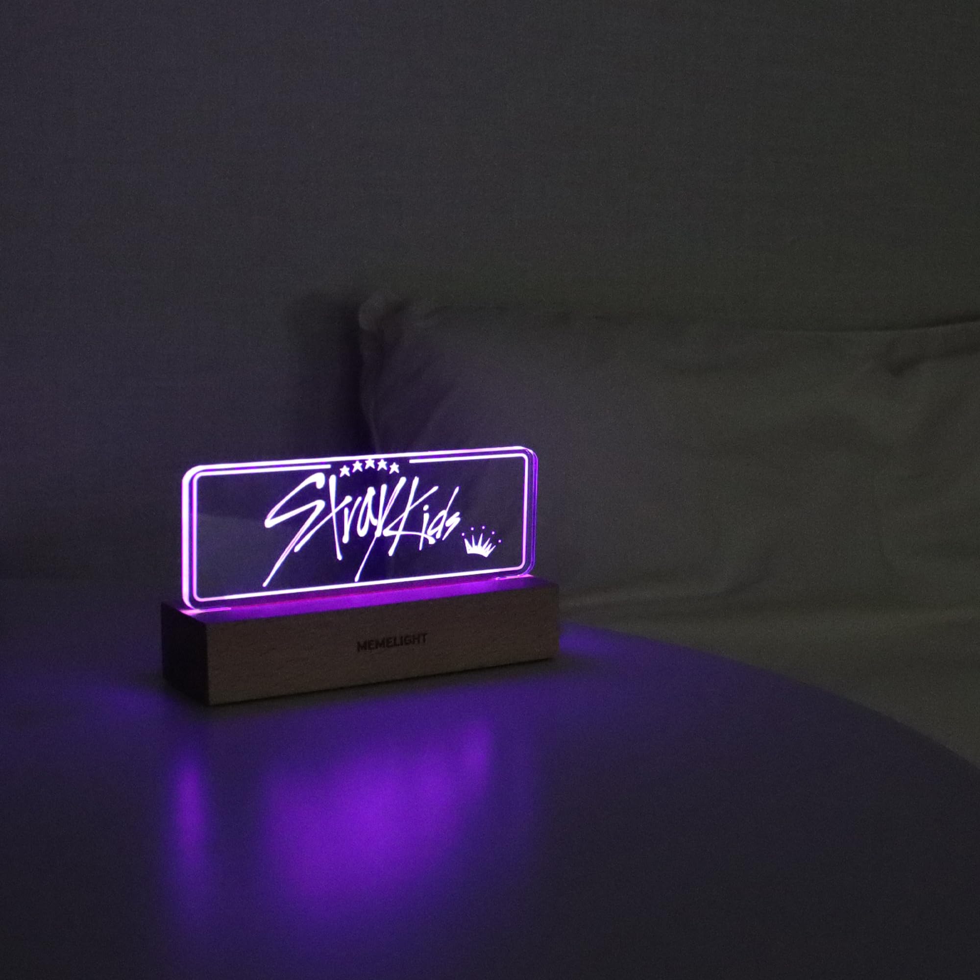 Stray Kids Night Light, Kpop Merchandise, Korean Idol Lamp for Stay, 7RGB Color, Dimmer, 8.3 x 4.2 x 1.7