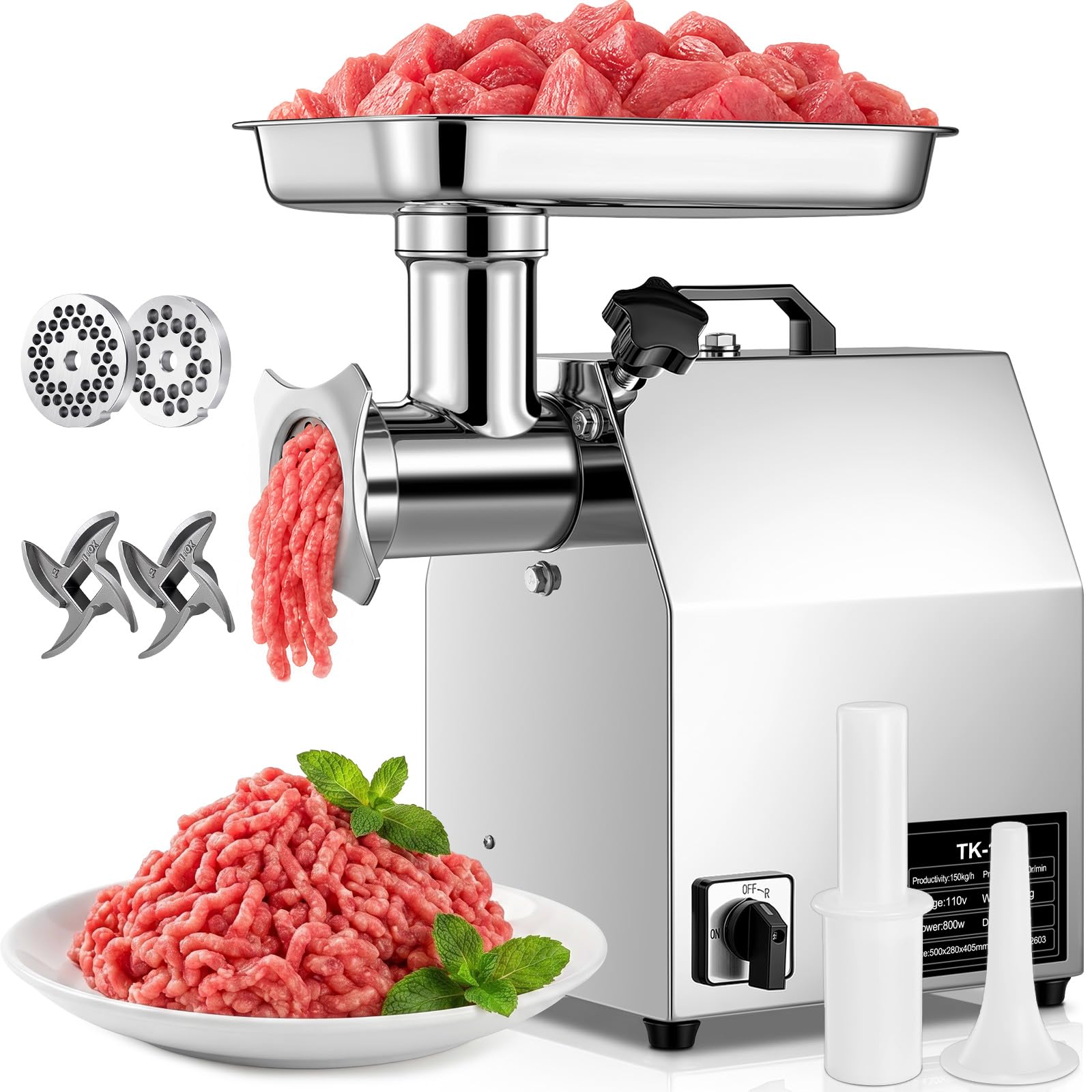 FOHERE Commercial Meat Grinder