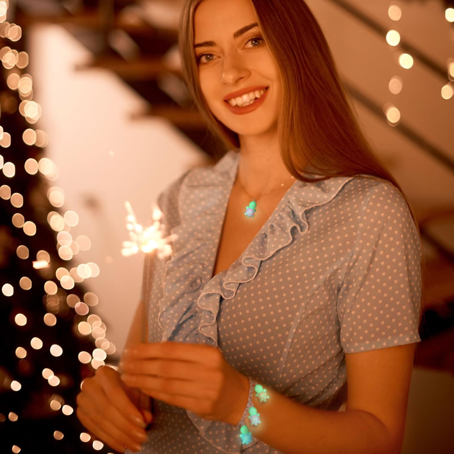 Thyle 60 Pcs Mini Resin Turtle Charms Glow in the Dark Turtle Pendants Luminous Tortoise Sea Dangle Animal Charms for DIY Craft Jewelry Making Supplies, 6 Colors - Image 6