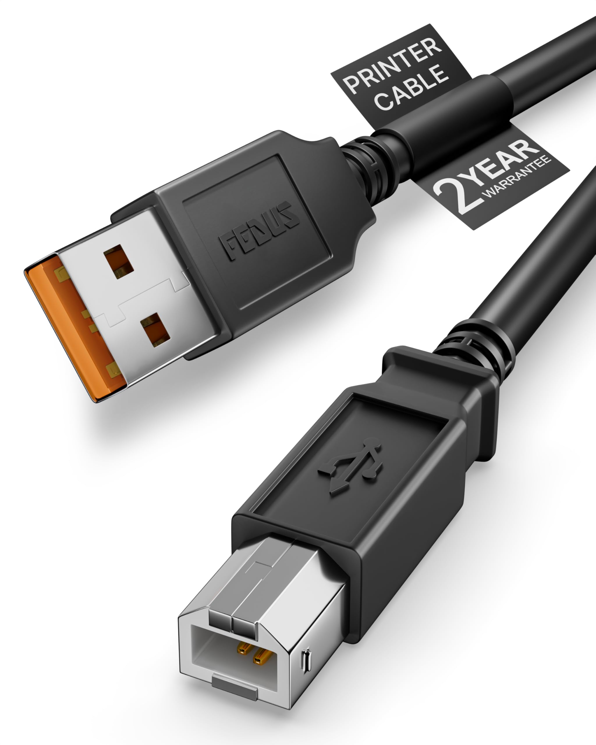 - FEDUS TitanLink USB 2.0 Printer Cable, USB Type A to USB Type B cable, 1.5 Meter High-Speed MIDI Controller, Scanner Cord for Computer, Laptop, Printers, HP, Canon, Epson, Brother, Dell, DAC & Piano