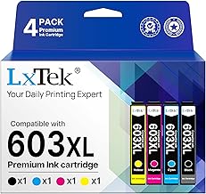 LxTek 603 XL Multipack Compatible with Epson 603XL 603 Printer Cartridges for Epson Expression Home XP-3100 XP-4100 XP-4105 XP-2100 XP-2105 XP-3105 Workforce WF-2830 WF-2850 WF-2810 WF-2835 (Pack of