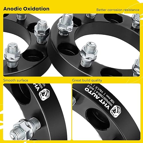 Miniatura 7 de YHTAUTO Espaciadores de rueda de 6 x 5.5 pulgadas de 1 pulgada para Chevrolet Silverado, Tahoe, CK, GMC Sierra, Yukon, Cadillac Escalade,