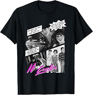 Sixteen Candles Panel Quotes Retro T-Shirt