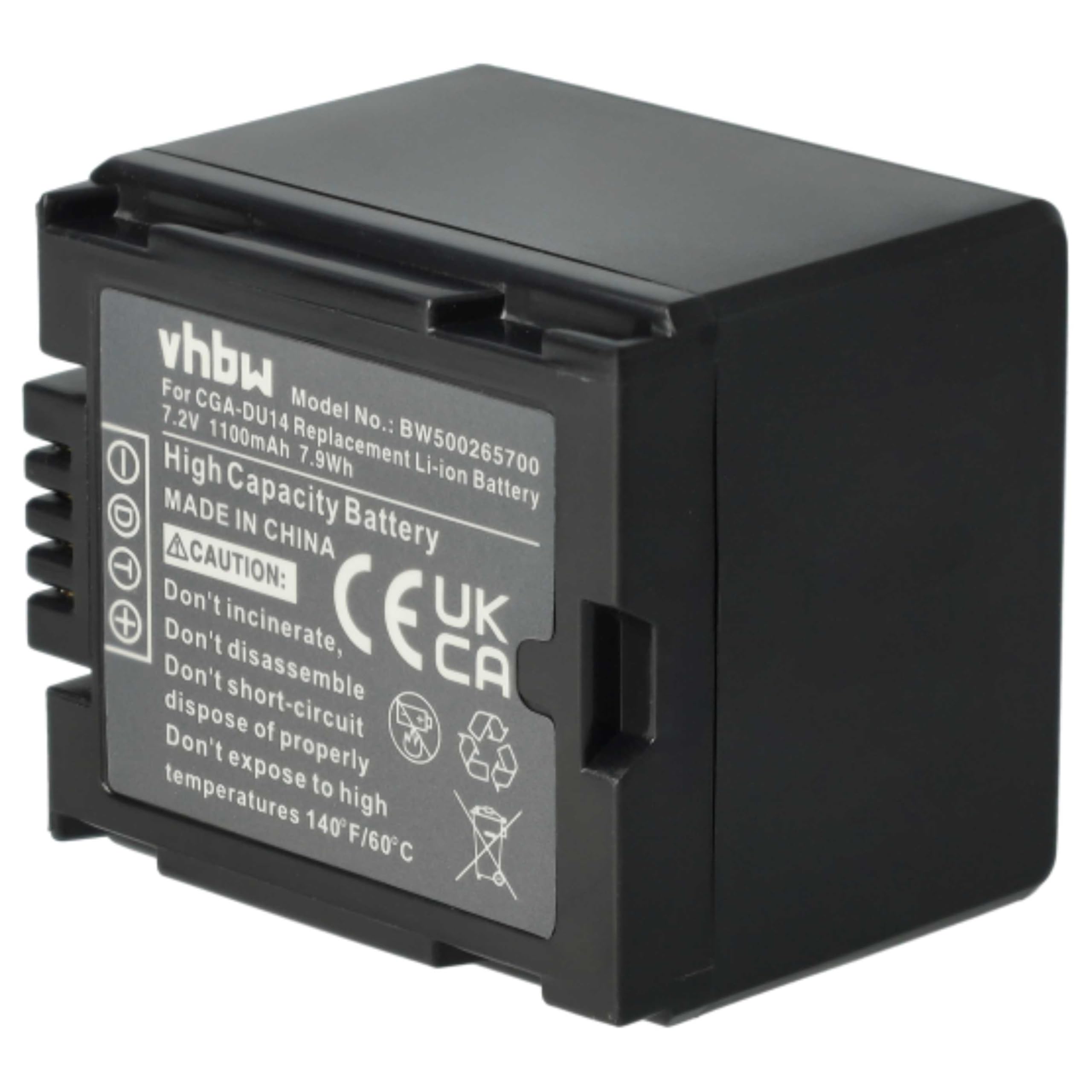 vhbw 3X Akku Ersatz für Panasonic CGR-DU06
