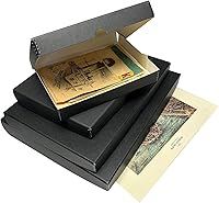 Vista 41 de Lineco Folio Storage Box, Clamshell Design with Metal Edge. 18.5x24.5x1.75 Inches, Archival Boxboard, Preserve Photos, Cards, Magazines, Documents