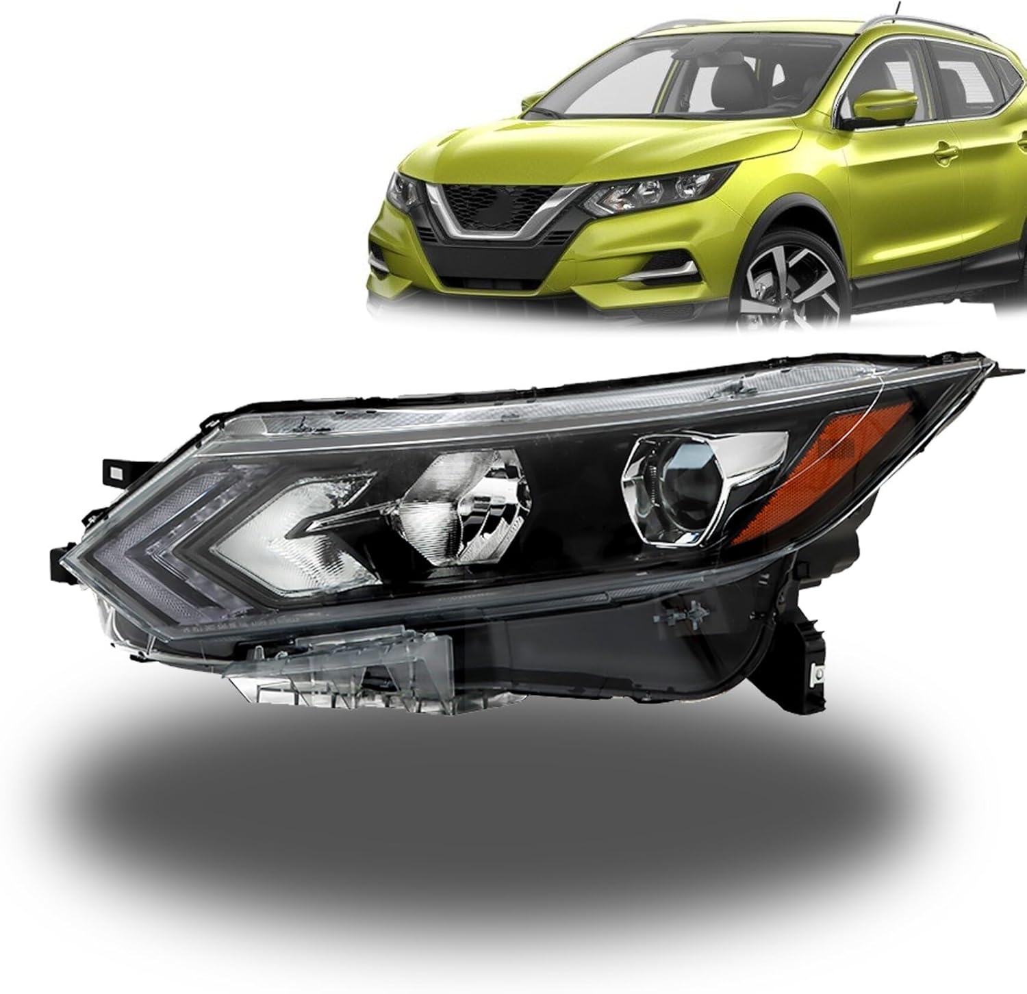 munirater Headlight Assembly Headlamp Replacement for 2020 2021 2022 Rogue Sport Driver Left Side 26060-6MR0A