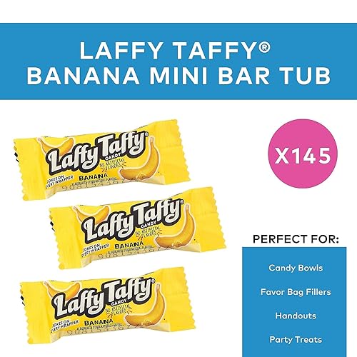 Miniatura 9 de Laffy Taffy, Surtido de caramelos Taffy, manzana agria, cereza, fresa y plátano, 145 unidades