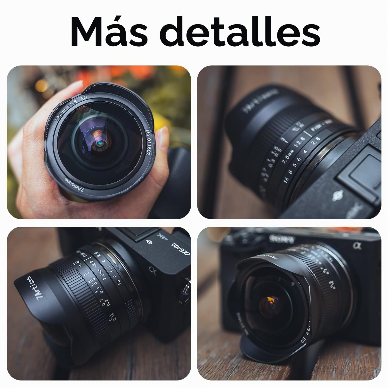 7artisans Lente fija manual de ojo de pez de 7,5 mm f2.8 Mark II APS-C para cámara Nikon Z sin espejo Z6 Z7 Z50