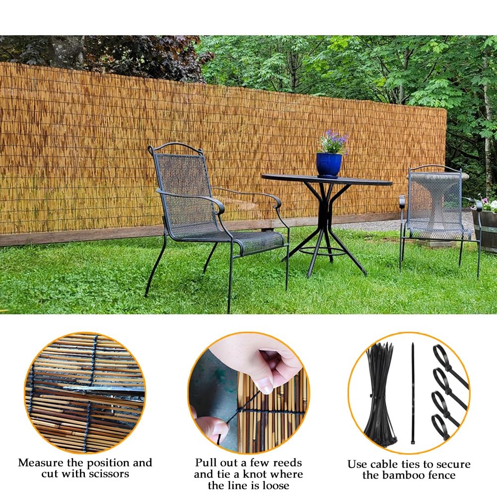 Questo bambù Decorativo per recinzioni da Giardino, Altezza 50-160 cm, Rotolo 70x1000 cm, Perfetto per patii, ristoranti, Hotel e gallerie.
