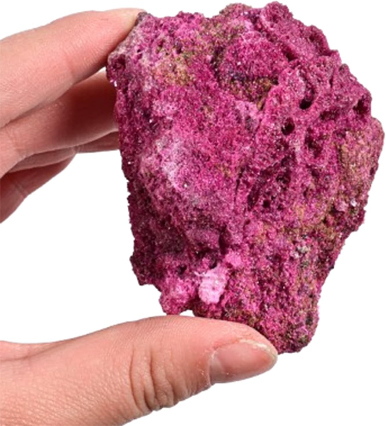 1pcs Ruby Raw Crystal, Crystal Stones Rough Crystal Gemstones for Polishing, Tumbling, Home Decoration, Fish Tank Decoration DIY,100~200g