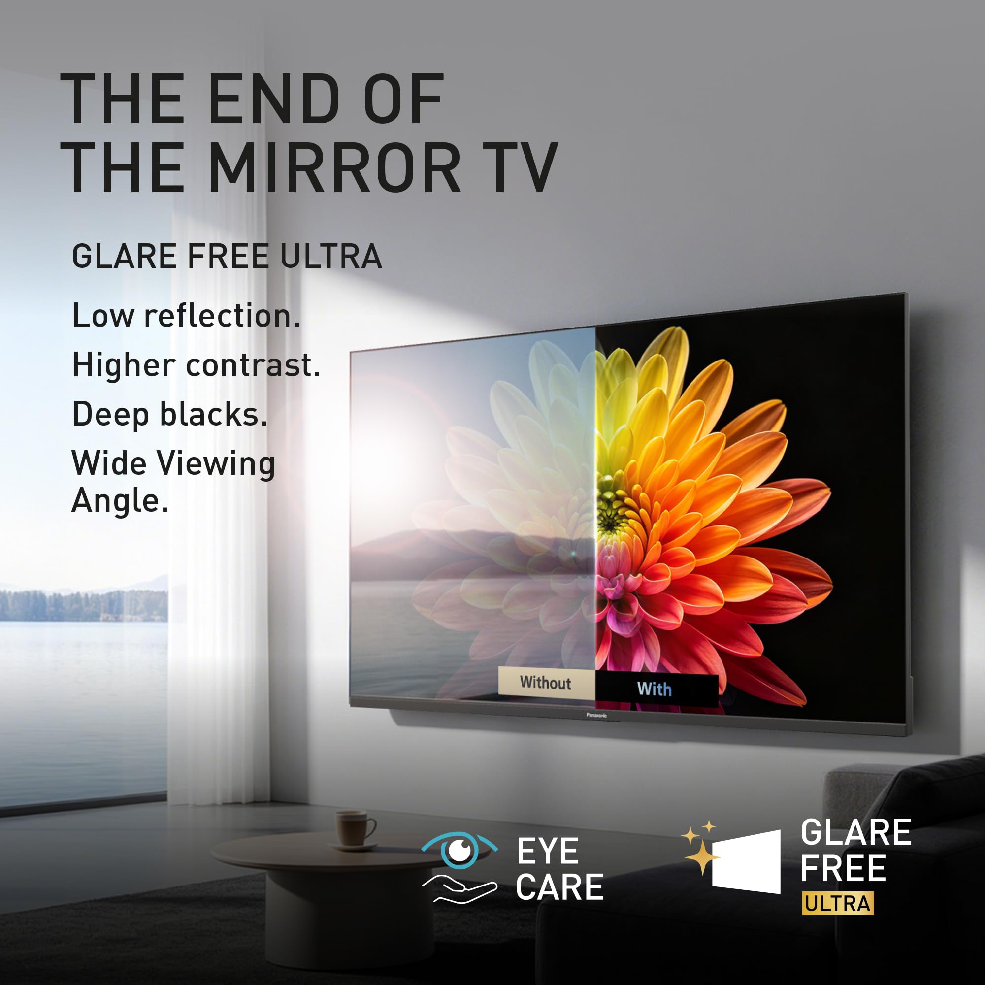 Panasonic TN-55W92C, 4K QD-Mini LED, Glare Free Ultra, Google TV, Smart TV | AI 4K Colour Engine Pro, Surround Sound Pro, Google Assistant, Game Mode Extreme 144 Hz, 55" (139cm), W92C Serie 2026