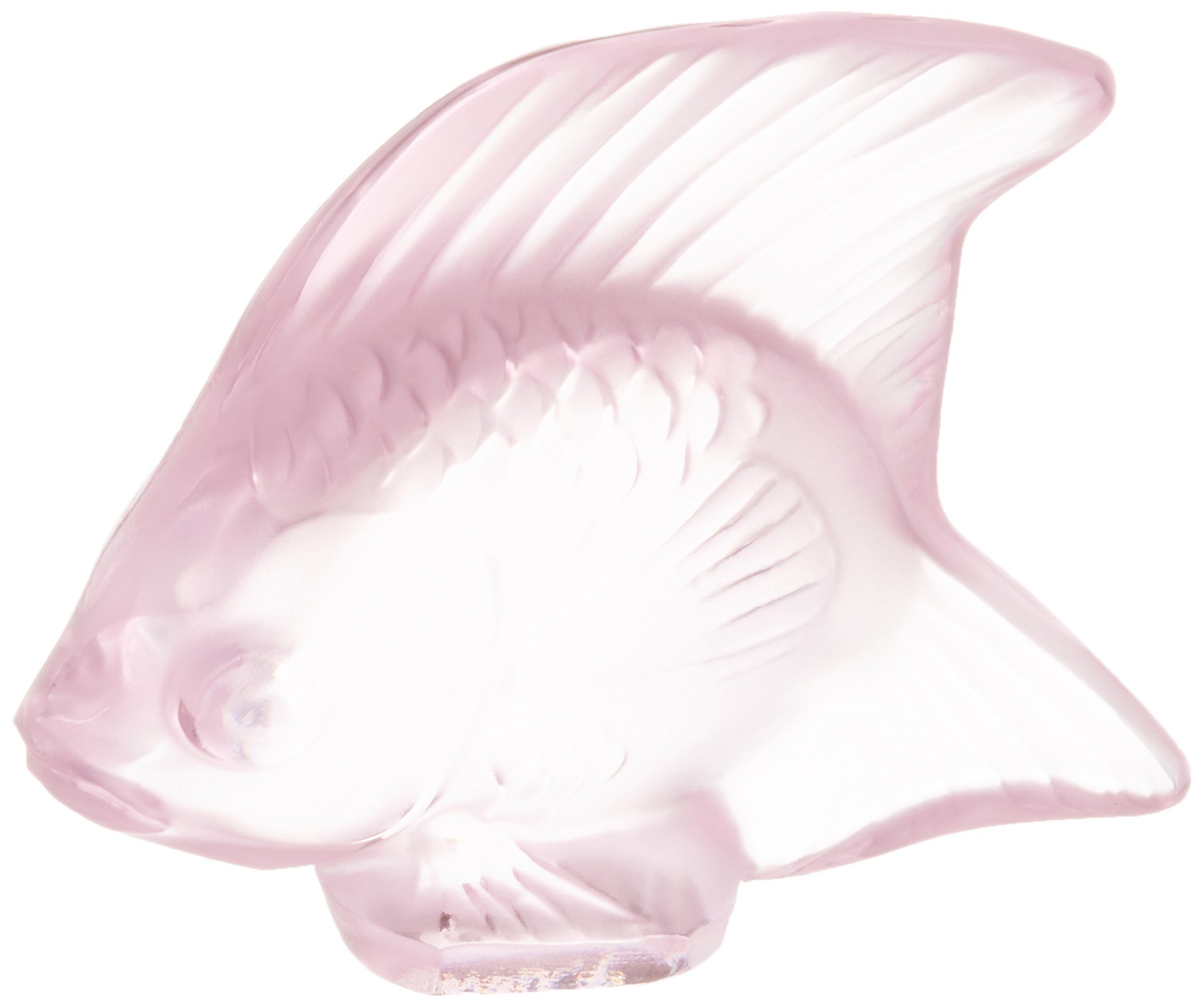 Lalique 3002800 Fish Figurine, Pink/Gold