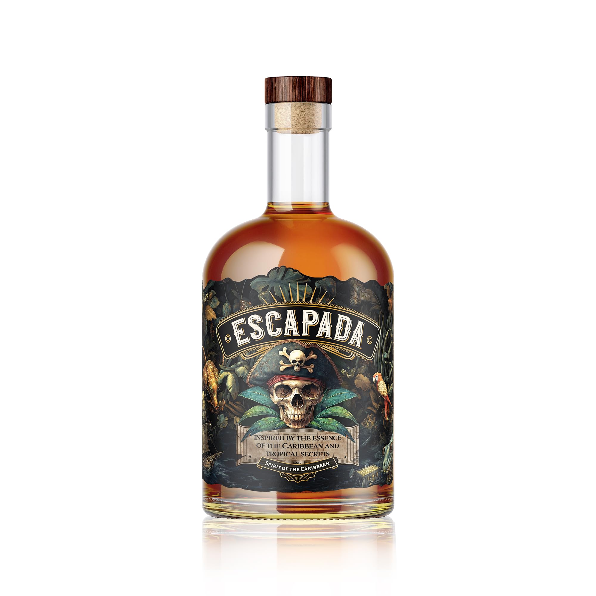 Escapada | Premium Spirituose auf Rum-Basis | Fruchtig & Sanft im Geschmack | 40% Vol. | 700ml (Spirit Of The Caribbean)