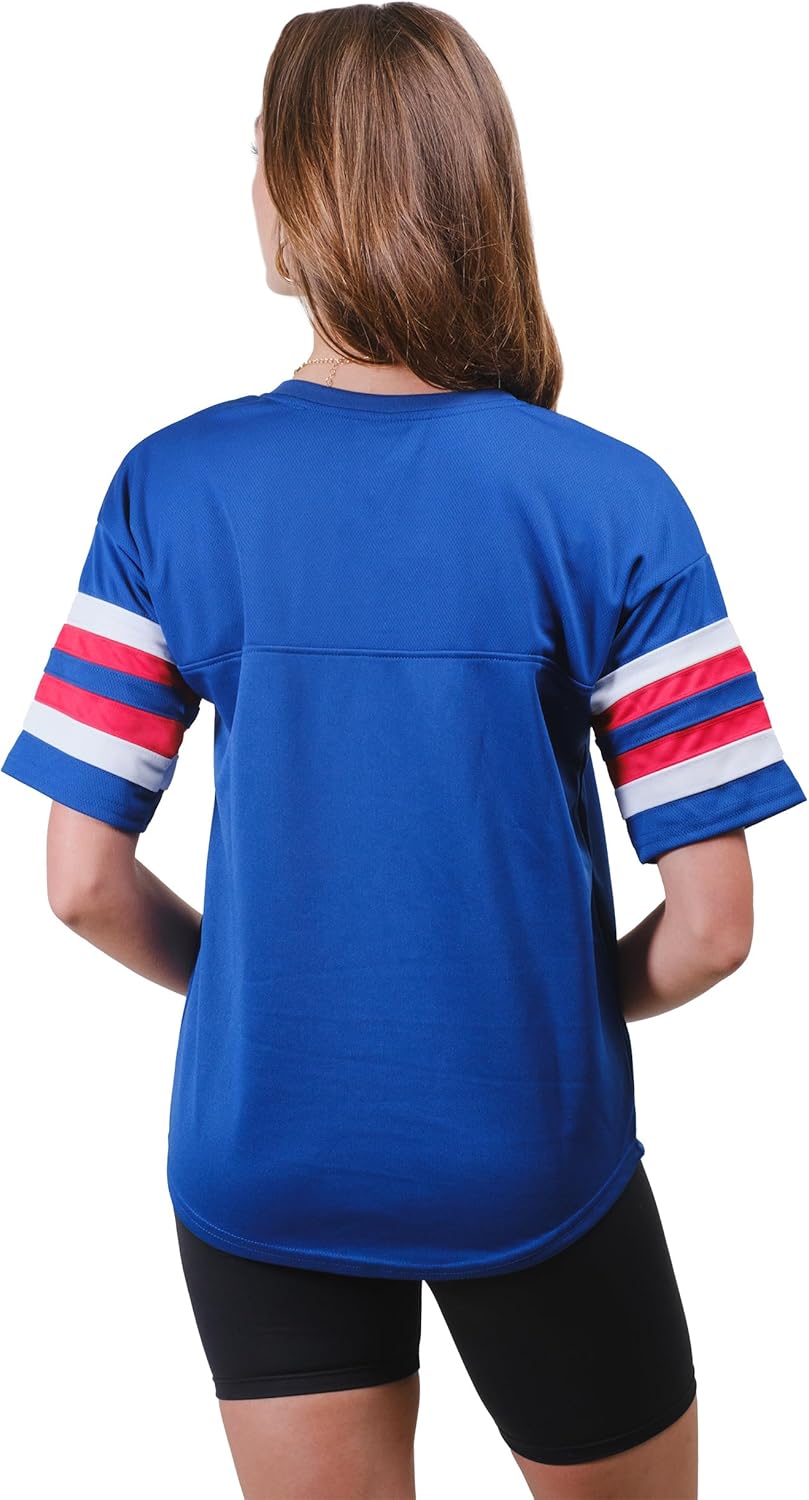 Ultra Game Women's NFL Official Lace Up Tee Shirt Penalty Box - Image 2