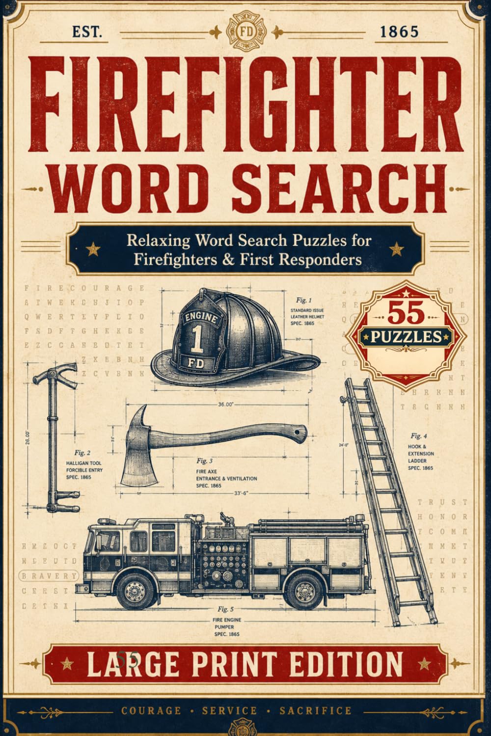 Firefighter Word Search: Firefighter Word Search with Easy to Read Large Print about Firefighting, Rescue, Emergency Response and More | 6×9, 110 ... (Everyday Heroes Puzzle Collection)