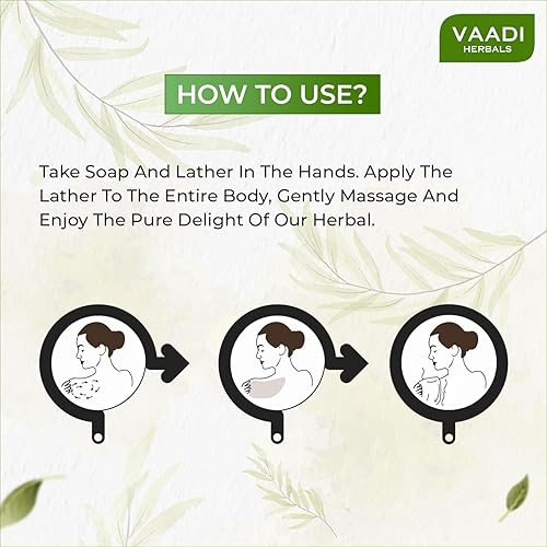 Miniatura 5 de Vaadi Herbals Jabón refrescante de limón y albahaca, 2.65 oz x 6