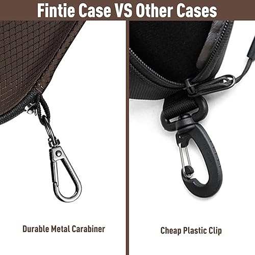 Miniatura 6 de Fintie Estuche para lentes de sol, carcasa rígida de EVA a prueba de golpes, estuche deportivo con mosquetón de metal, estuche de lentes con