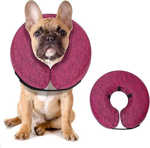 Miniatura 107 de MIDOG Inflatable Dog Cone Alternative for After Surgery - Soft Protective Donut Collar Prevents Licking, Comfortable Recovery E-Collar Alternative