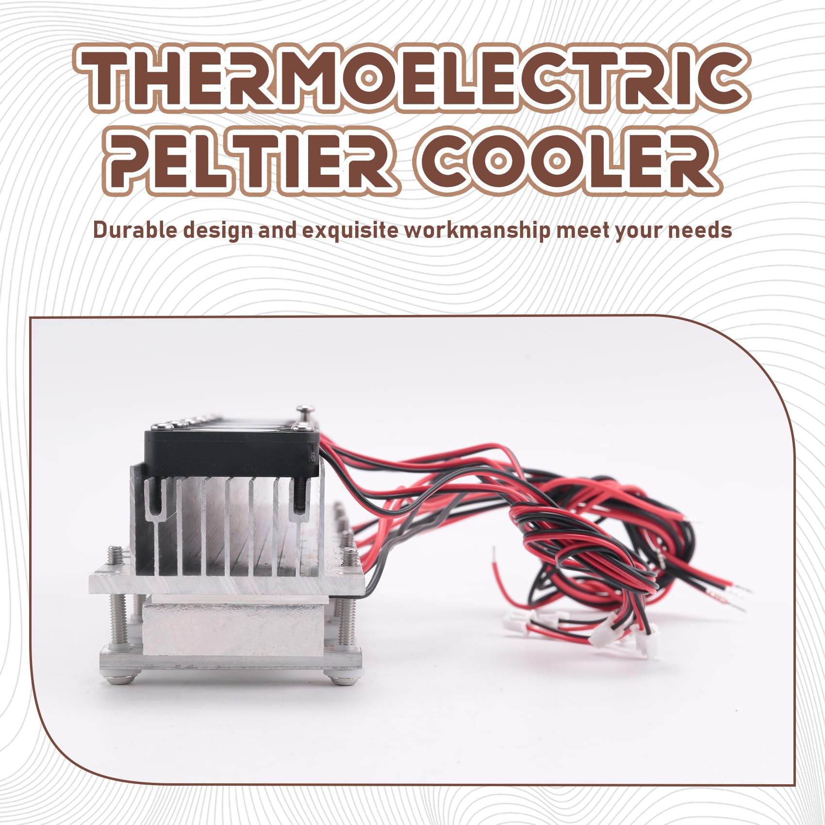 Termoelektryczny wentylator Peltier 300 W, DC12 V, półprzewodnikowy, system chłodzenia, akcesoria, zestaw "zrób to sam"