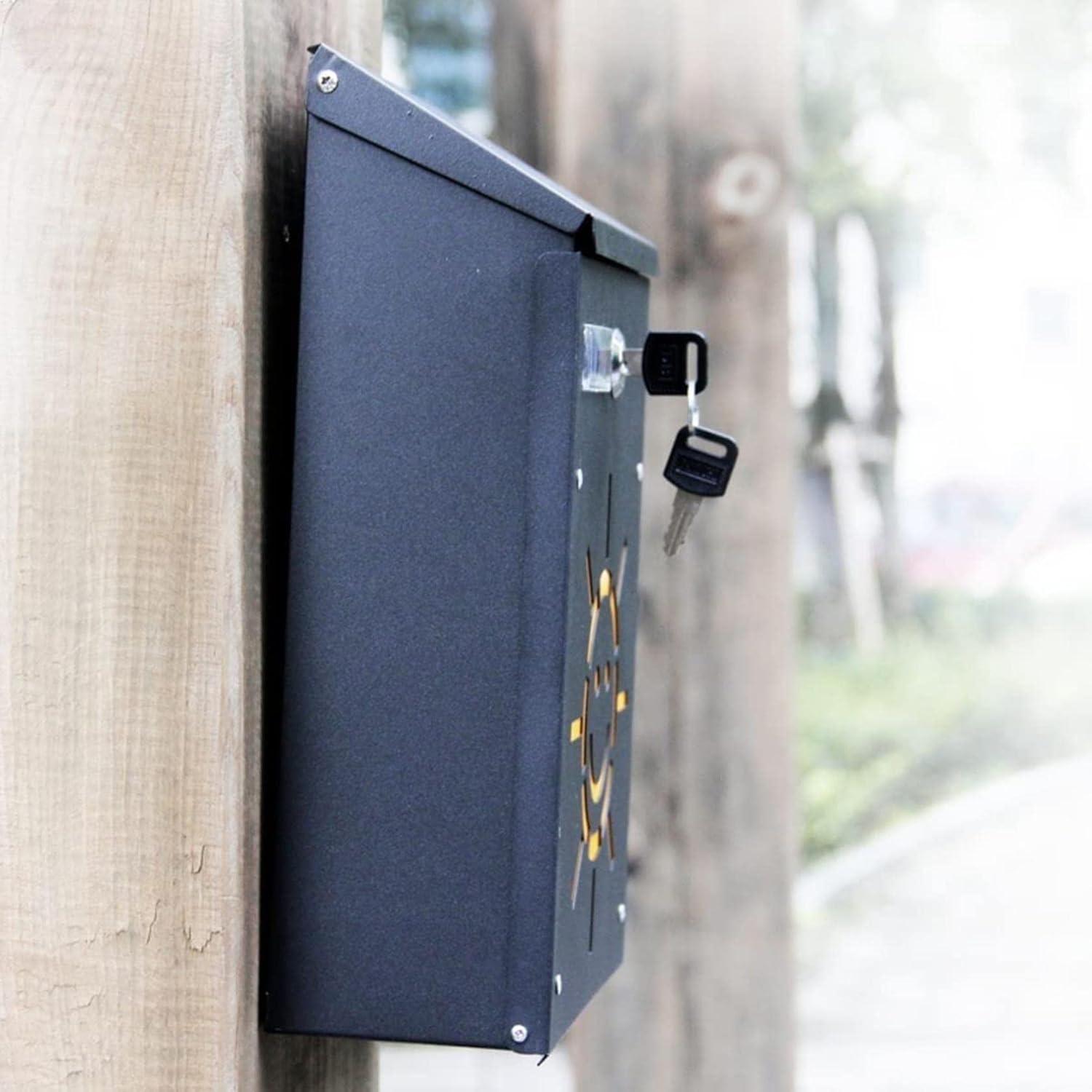 Wall-Mount Letterboxes Mailboxes for Outside Door Letterboxes Mailbox Covers Mailbox Posts 11.8×8.3×3.1 Inch