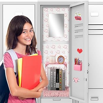 glockerページ Amazon.com : Motipuns 73 Pcs Pink Locker Accessories Set