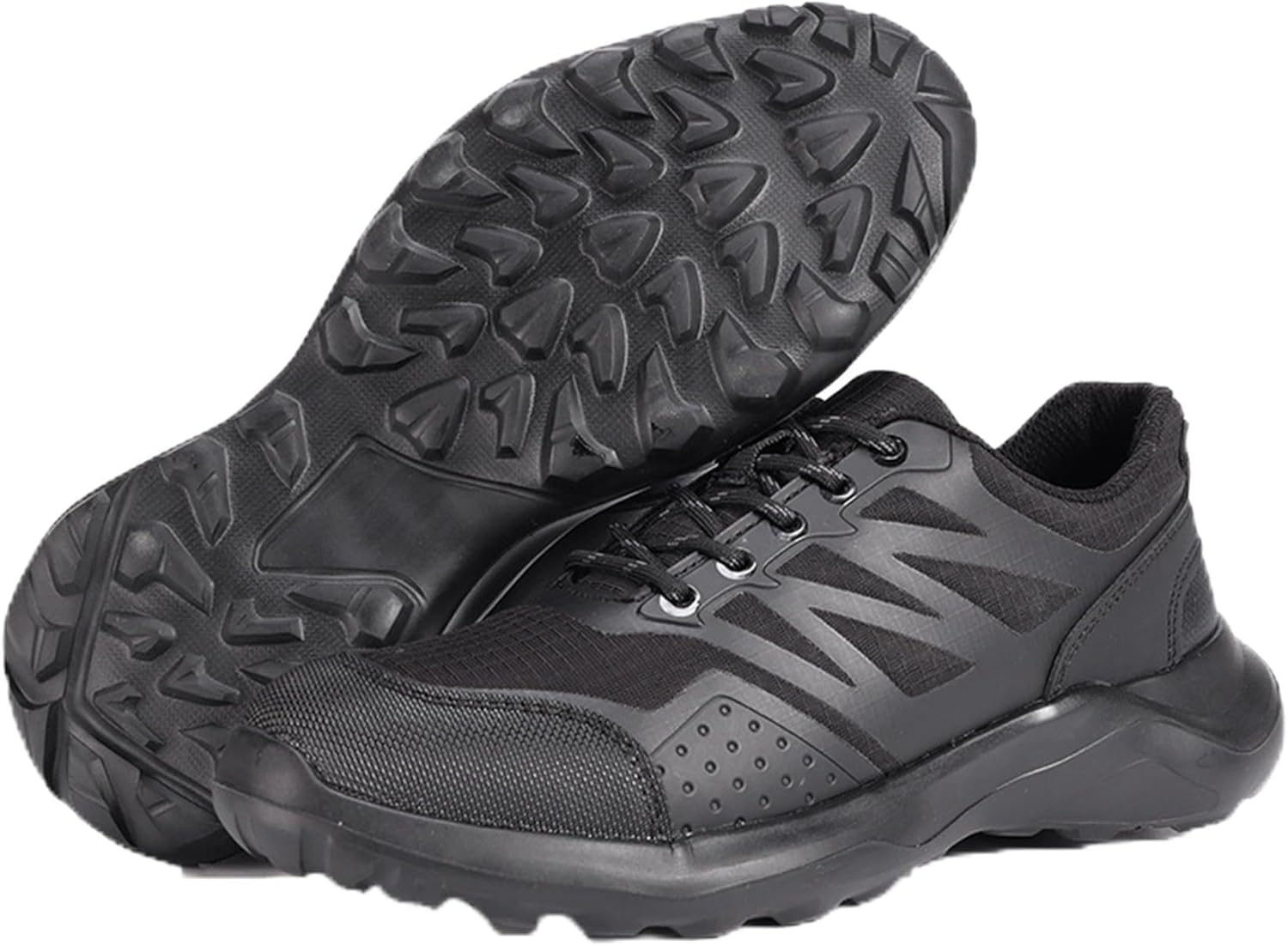 [GUREITOJP] スニーカー ローカット メンズ マウンテンシューズ トレッキング 安全靴 作業靴 軽量 レースアップ 耐久性