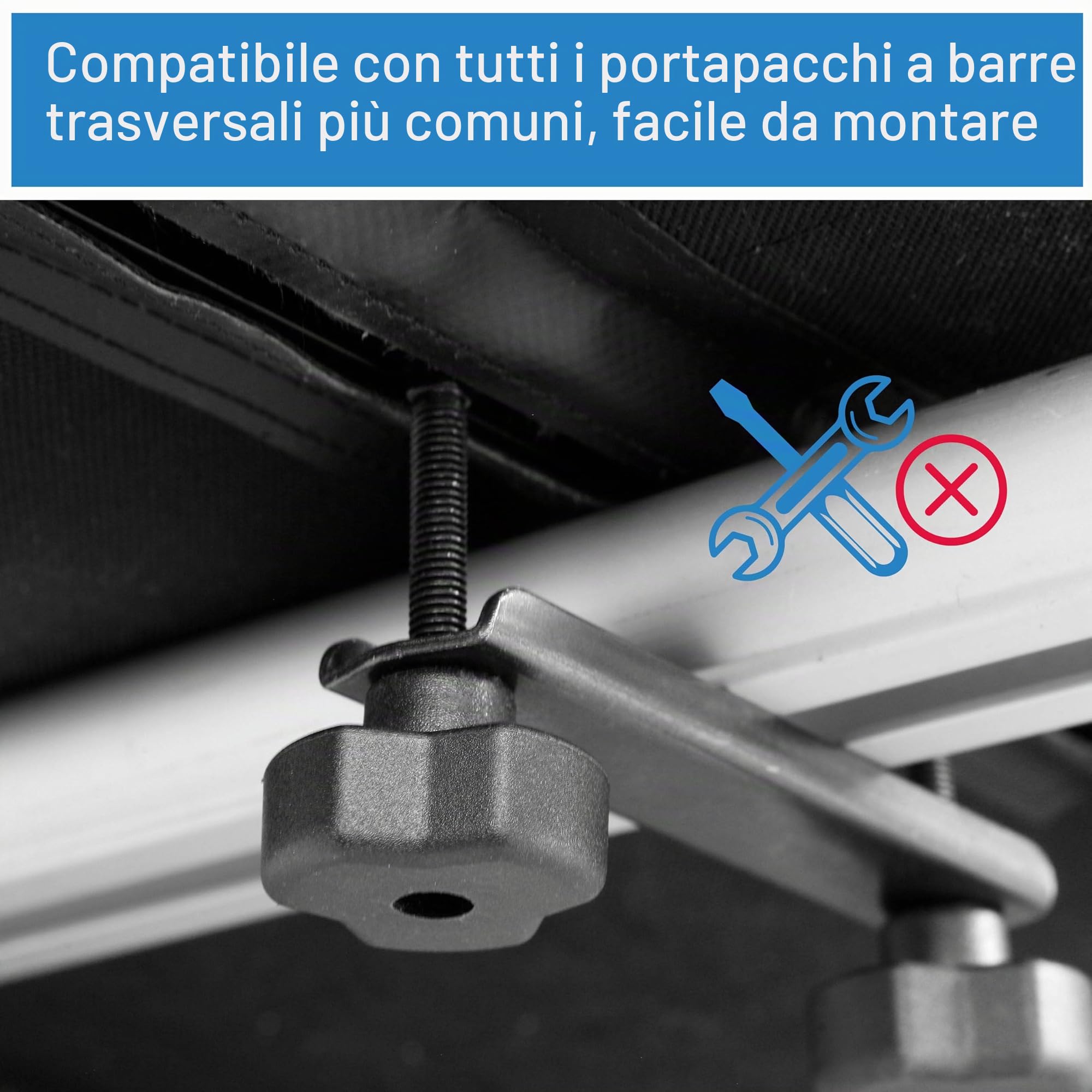 Fischer, box da tetto pieghevole, altamente stabile, idrorepellente, 270 l, con custodia, 126000