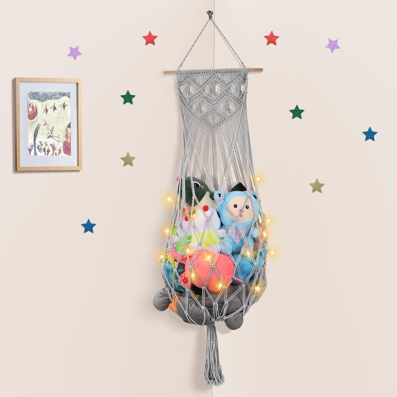 Photo 1 of iHansee 63 Inch Stuffed Animal Storage Hammock