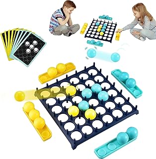 Vinciph Bounce Ball Parent Child Interactive Party Table Games with 9 Cards with Different Patterns,16 Balls and 1 Game Gr...