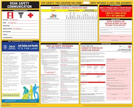 OSHA Safety Communication Poster, 2021 - Labor Law Center Laminated Poster English