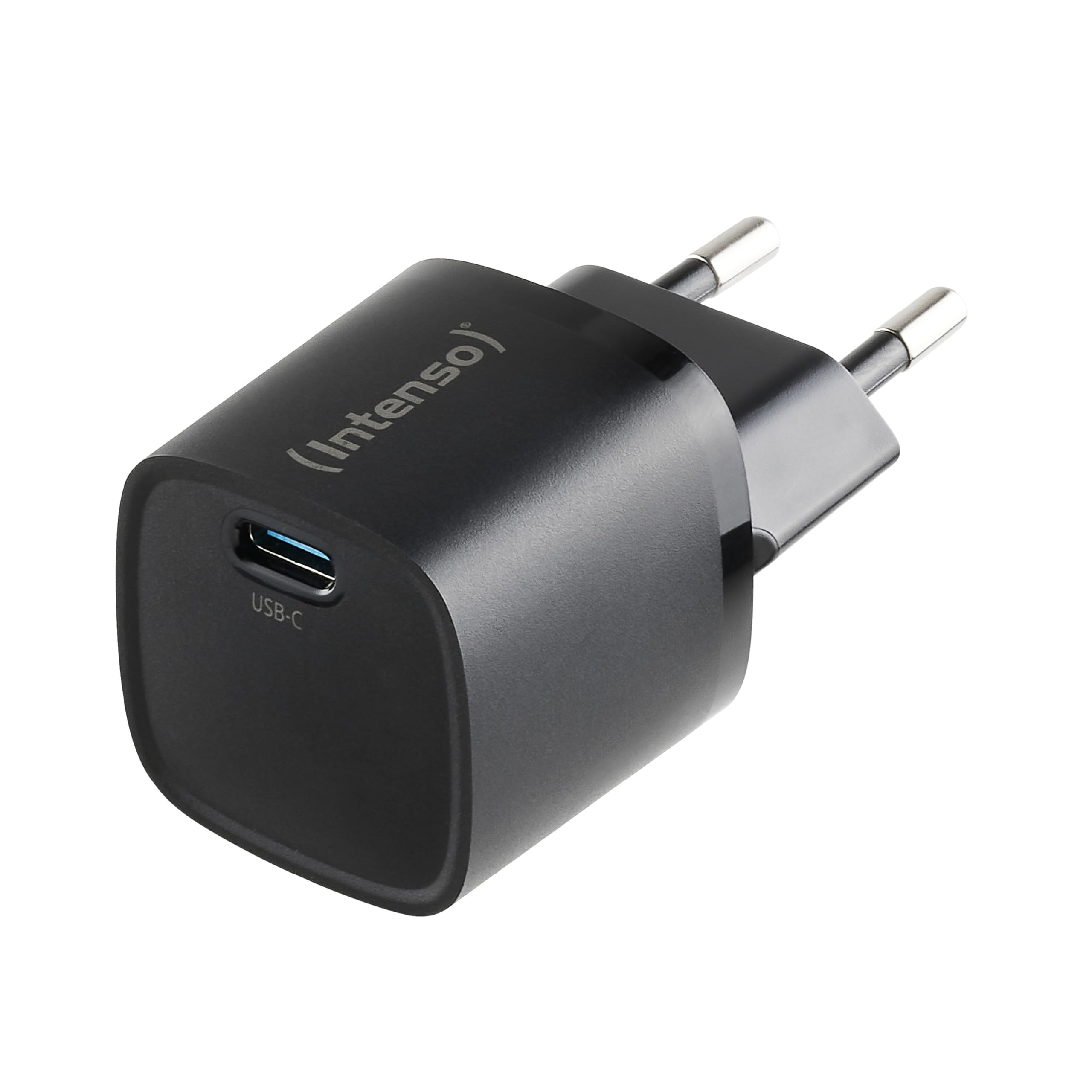 Intenso Adapter zasilania W30C² GaN, USB-C zasilacz sieciowy o mocy 30 W i technologii GaN, czarny