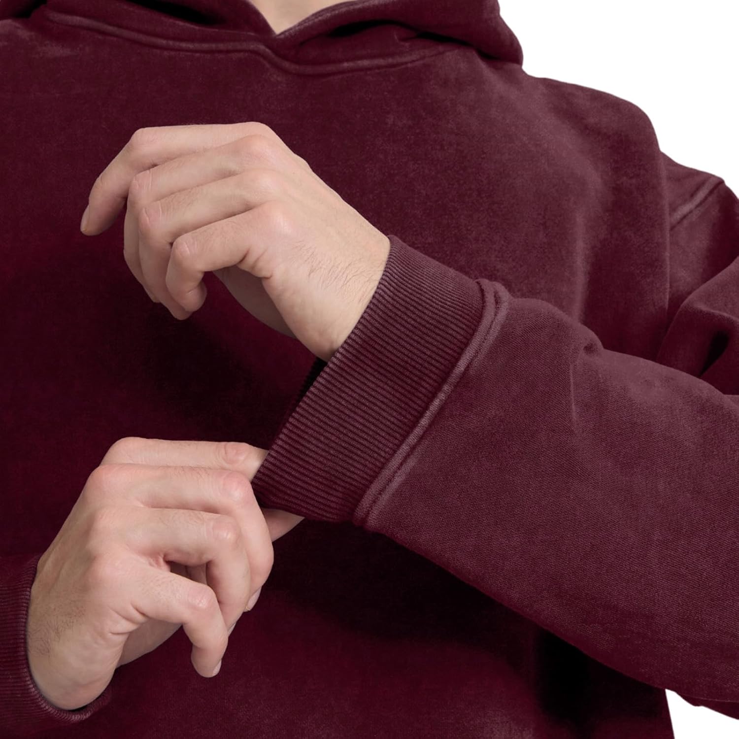 Dnzzs Acid Wash Hoodie Super Soft Sweatshirt for Mens Pullover Oversized Men's Fashion Hoodies & Sweatshirts Vintage Tops - Image 4