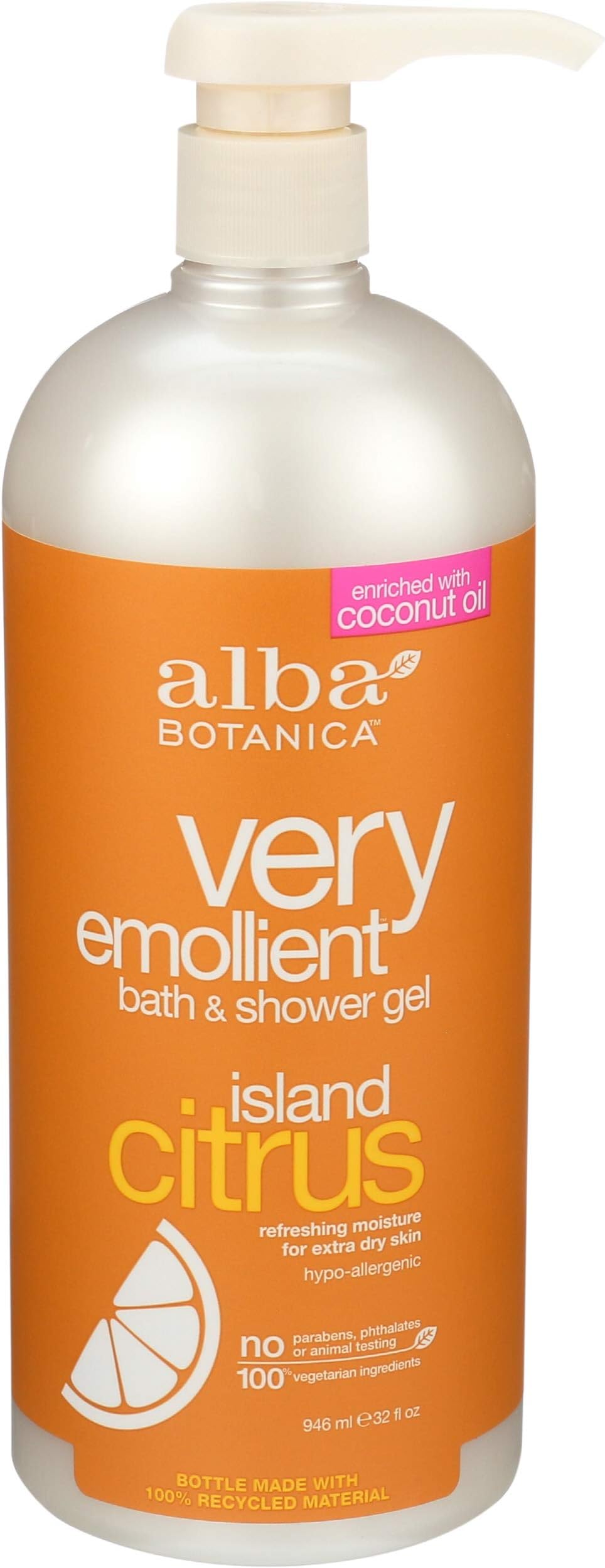 Very Emollient Bath & Shower Gel - Island Citrus 32 fl oz (947 ml) Gel