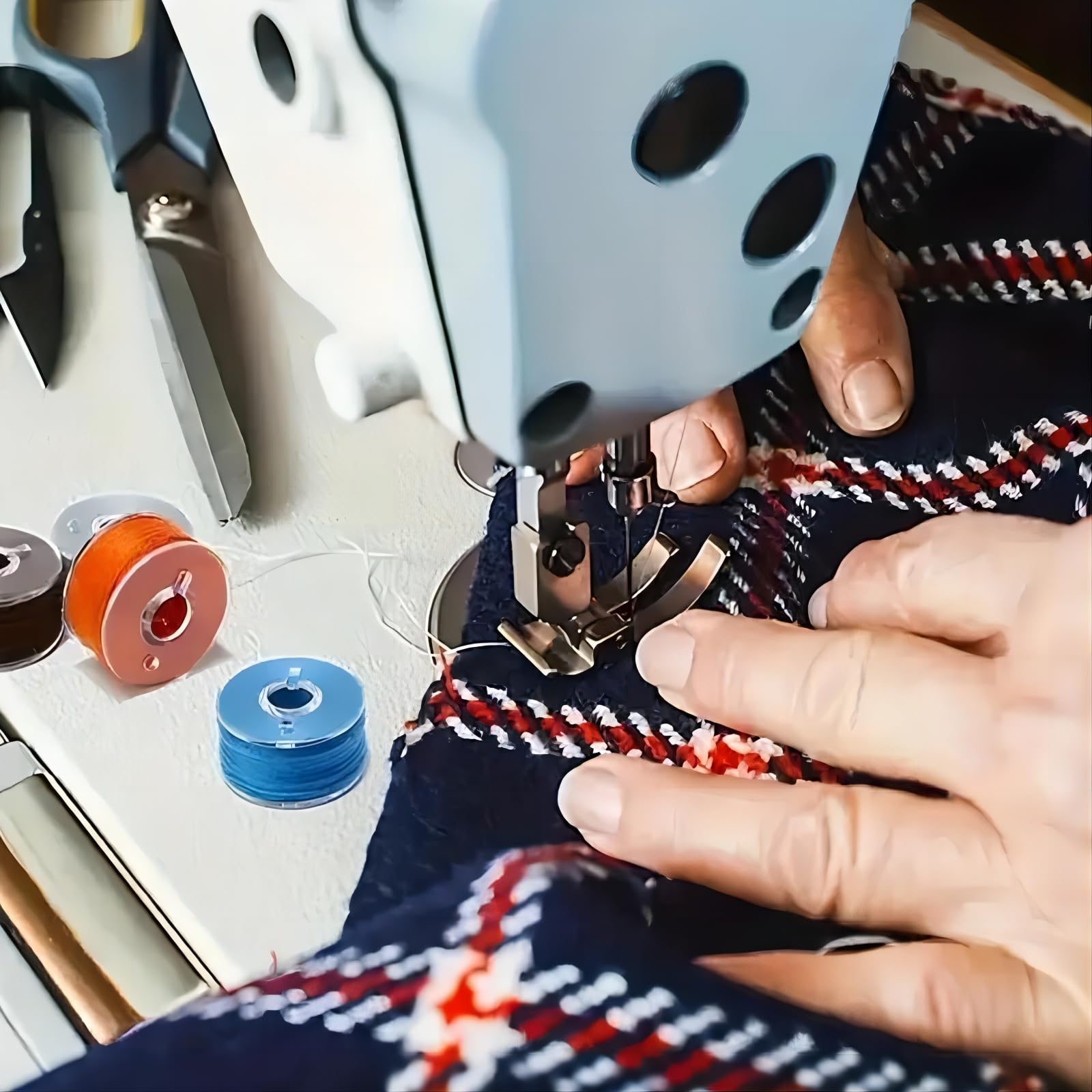 Ainkou 12 Bobinas De Plástico Transparente Para Máquina De Coser Singer Brother Janome Toyota