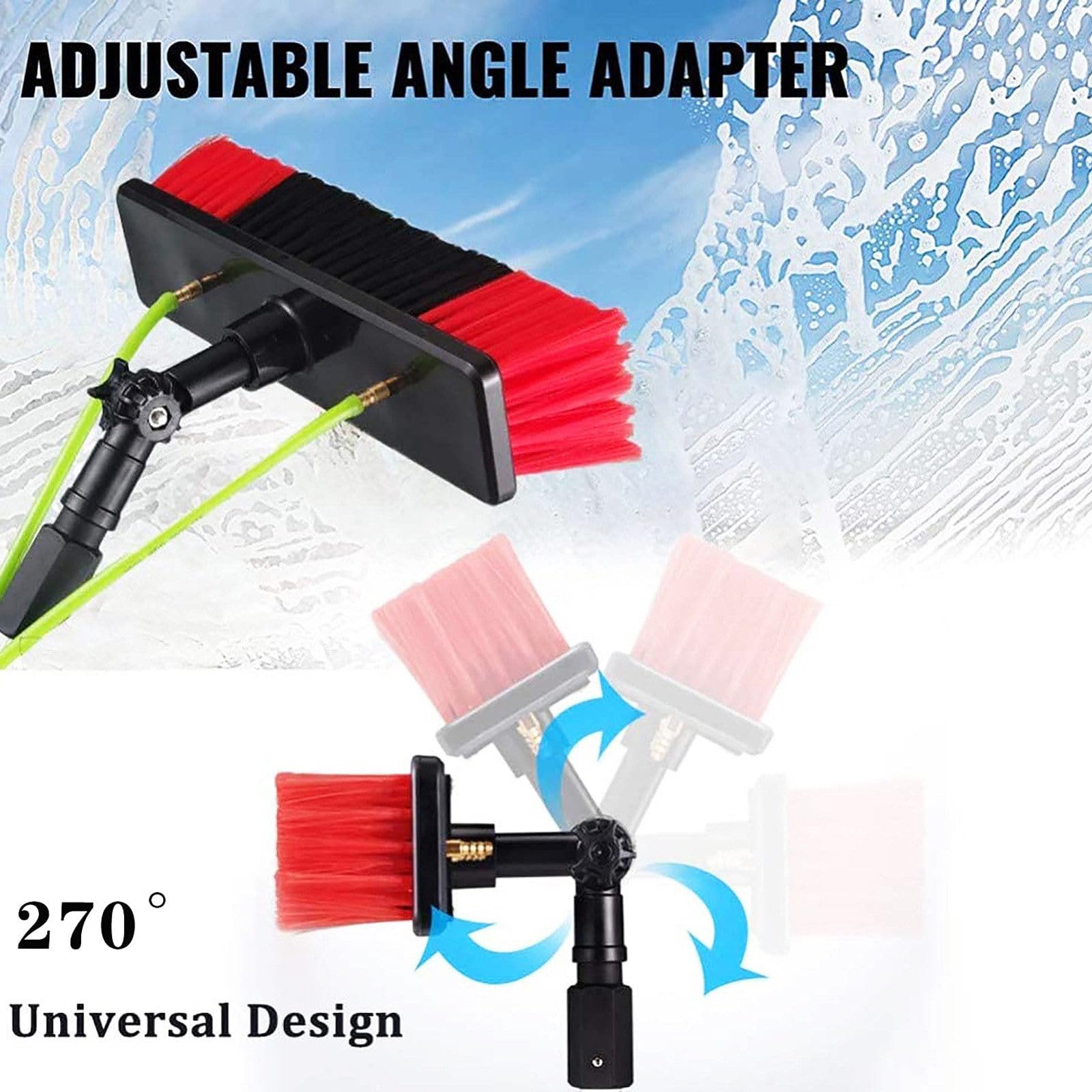 Kit Pulizia Pannelli fotovoltaici, 12FT~35FT Strumento per Pulizia del Pannello Solare, Kit Spazzola prolungata per Pannelli solari fotovoltaici, tetti Serre, finestre,5.4M/18FT