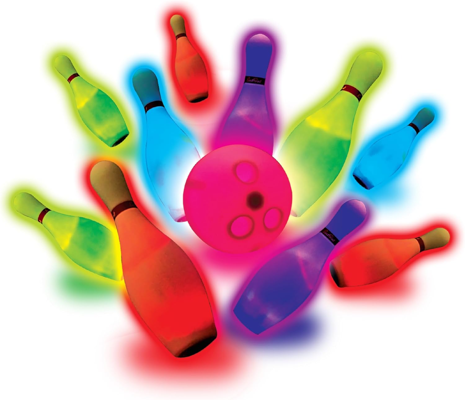 Eastpoint Sports Light Up Bowling Set – Indoor LED Bowling Game for Kids, Families, and Parties
