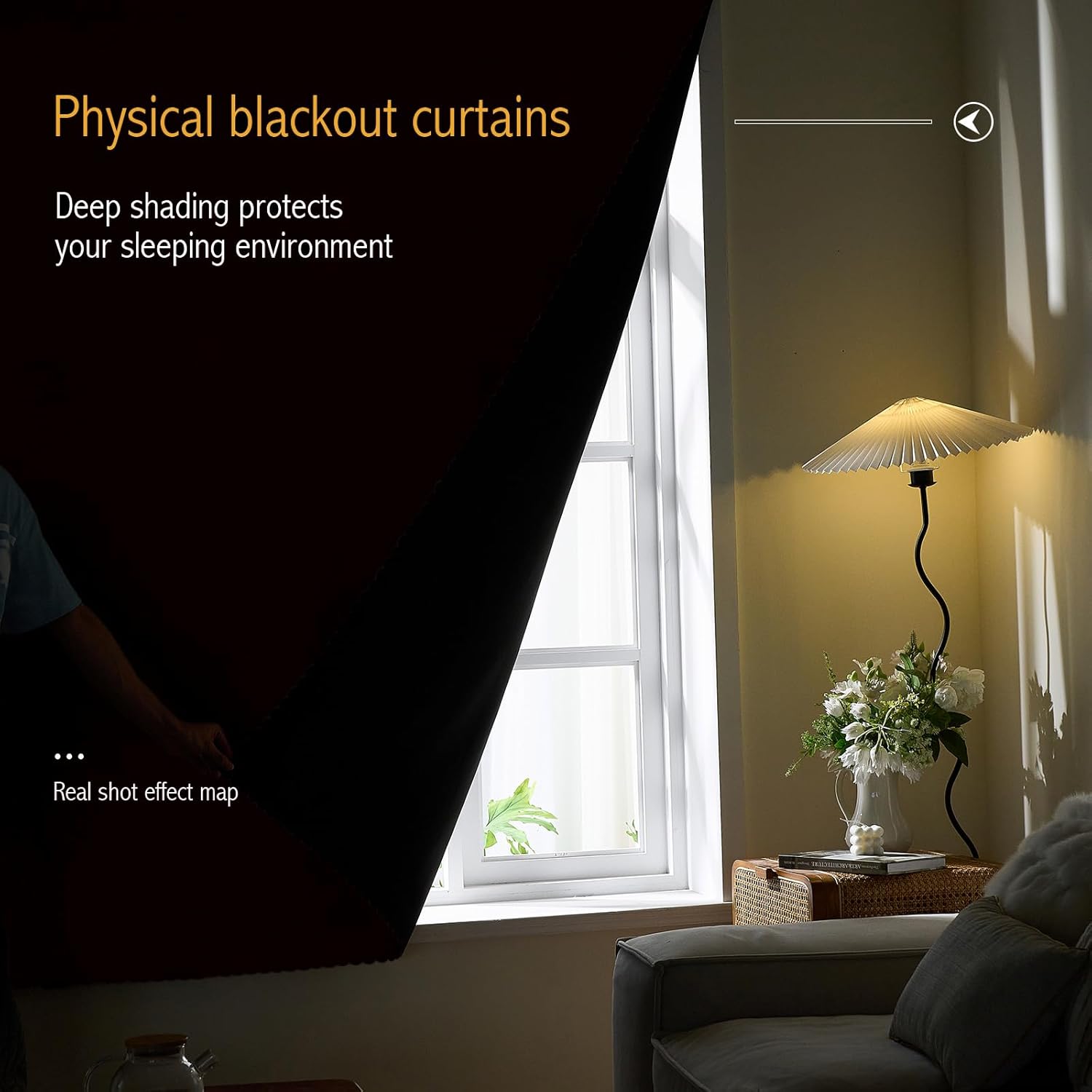 AJAZZ 100% Window Blinds Blackout Portable Blackout Curtains Adhesive Curtains for Living Room No Drilling (Burgundy, 47" W x 63" L) 1 Panel