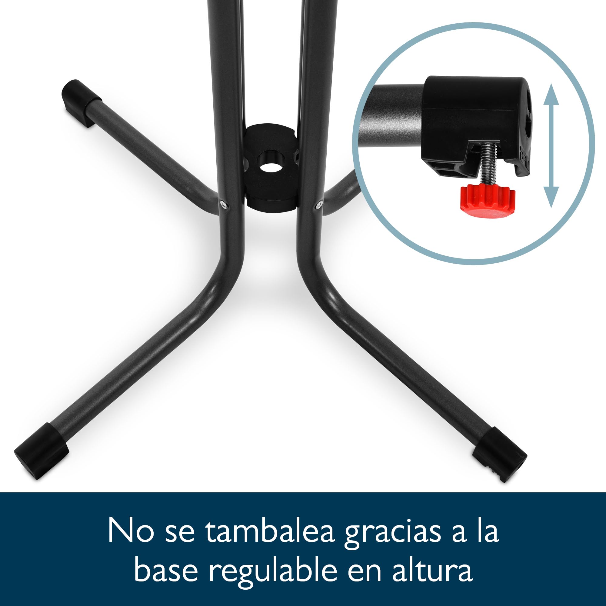 Beautissu Mesa Bistró Exterior Ø 70 cm – Mesa Alta Plegable de Jardín Terraza Balcón – Mesa de Camping y Eventos Altura 70 cm – Negro – Bistroni