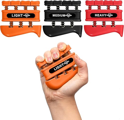 Entrenador de fuerza de agarre, entrenador de fuerza de dedos para entrenamiento de fuerza de agarre para dedos, muñecas y manos para el hogar,