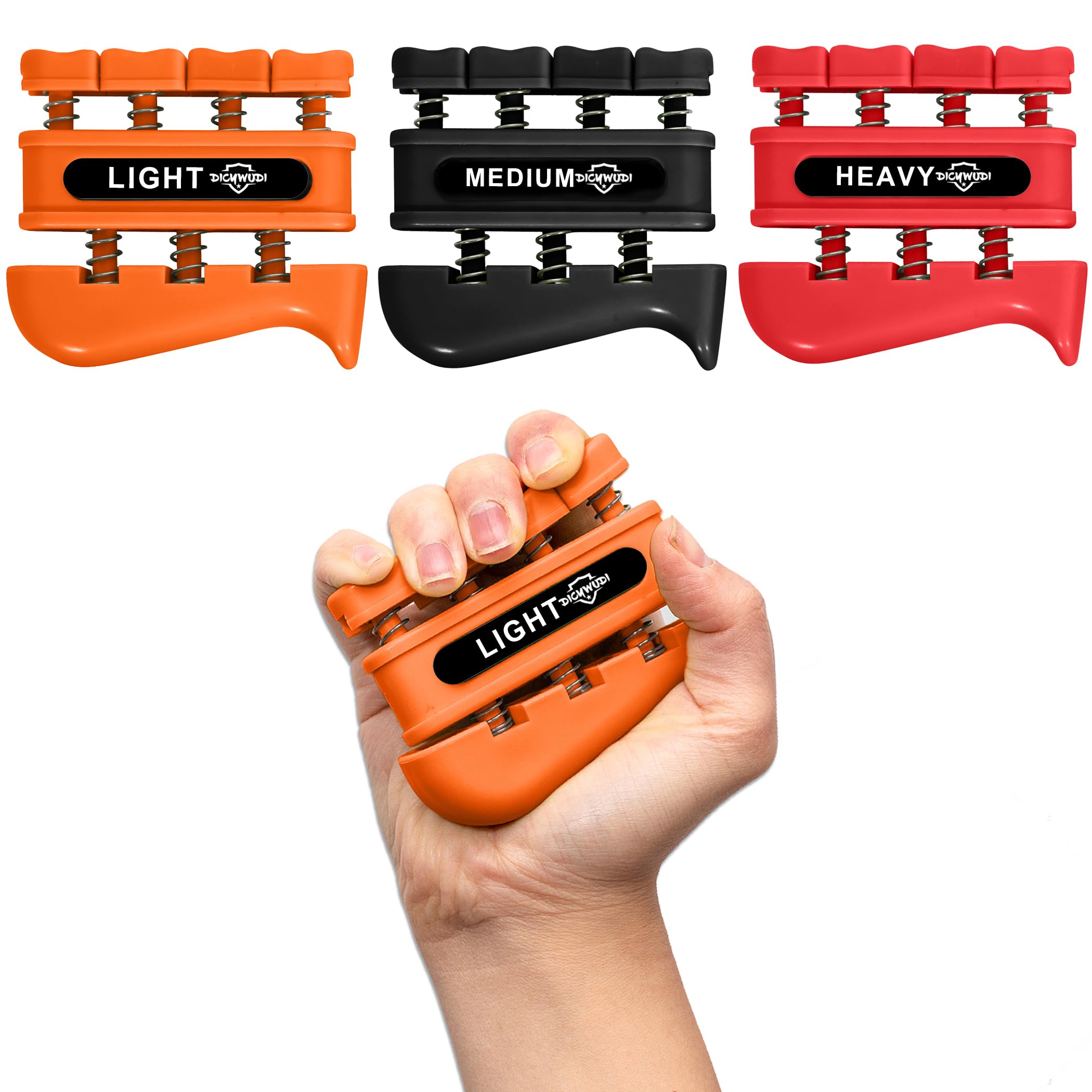 Grip Strength Trainer, Finger Strength Trainer for Grip Strength Training for Fingers, Wrists, and Hands for Home, Office, Gym, Climbing, Athletes, Musicians, and Therapy