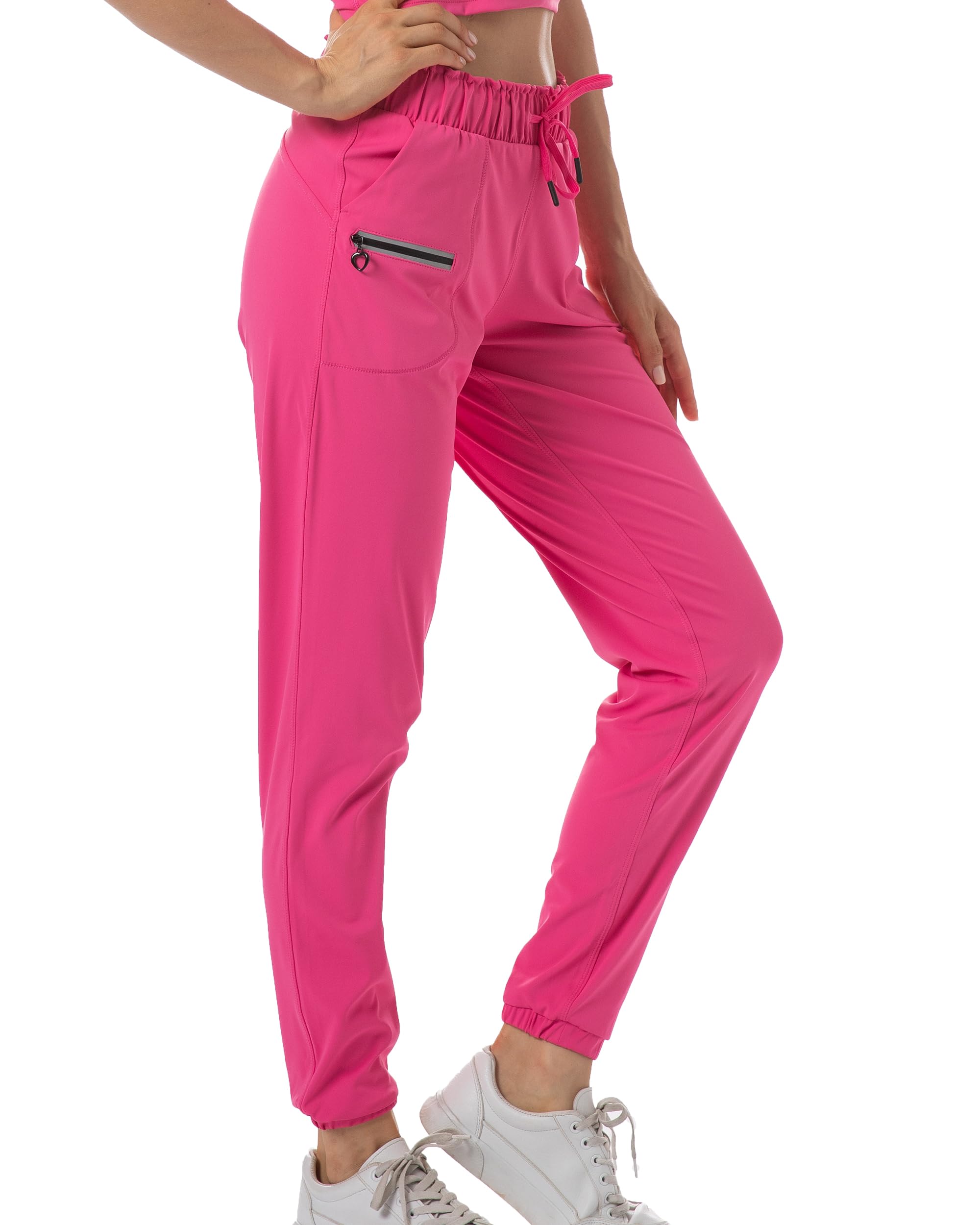 Womens Joggers with Pockets Lightweight Quick Dry Athletic Workout - Main Image
